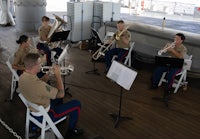 a group of men playing instruments